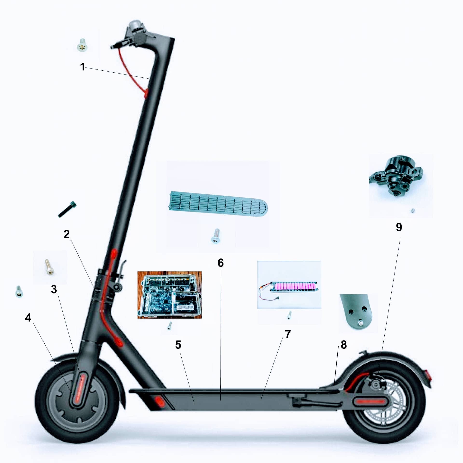 PACK - Vis Inox A2 pour Xiaomi M365 11 pack vis inox a2 pour xiaomi m366
